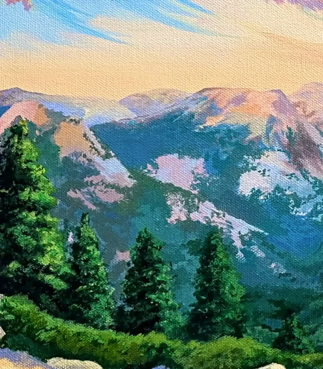 "Half Dome Summit" Original Painting