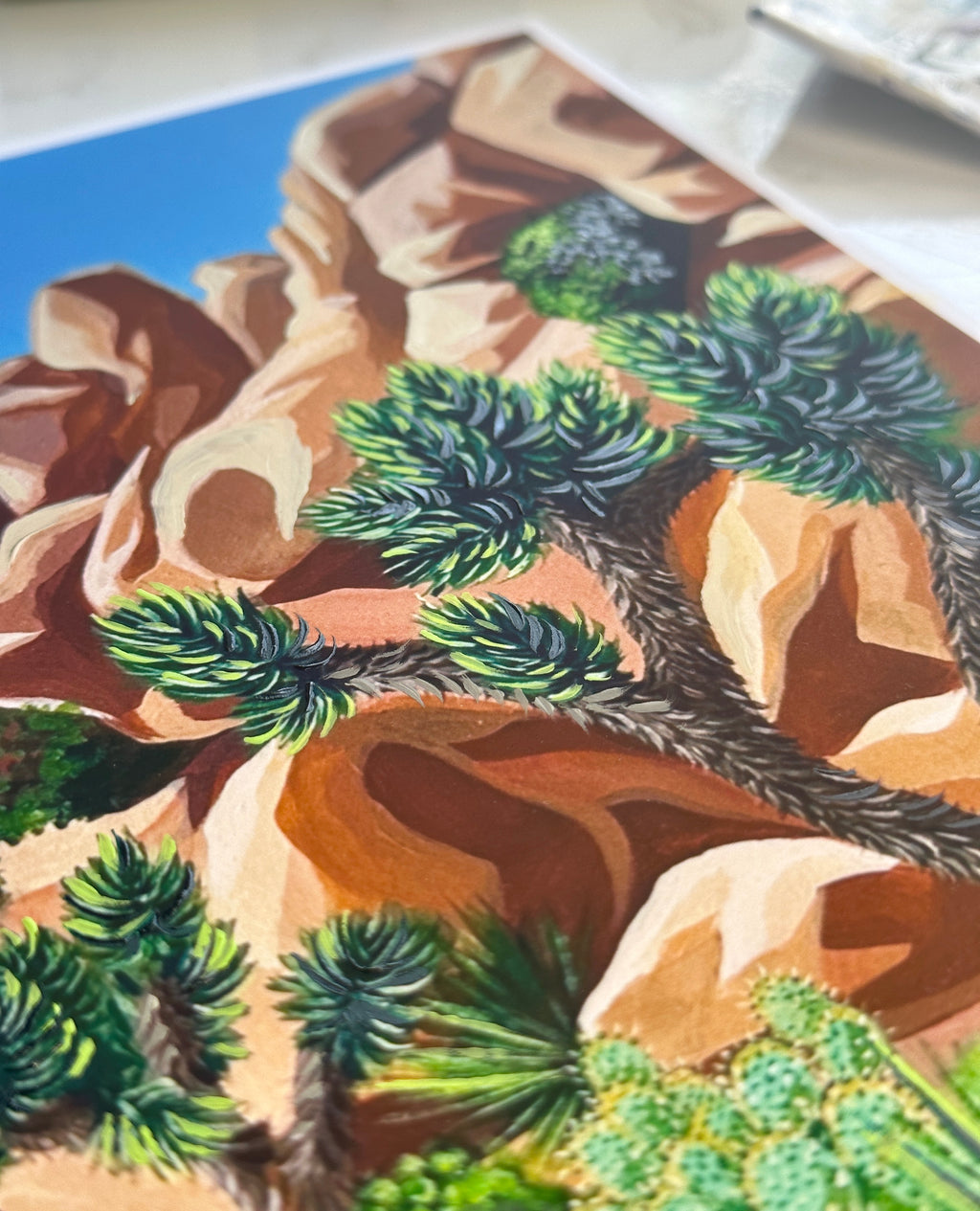 "Yucca Brevifolia" Hand-Embellished Prints