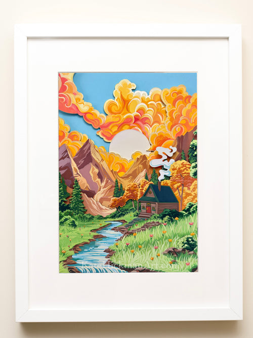 "Cabin in Bloom" Print