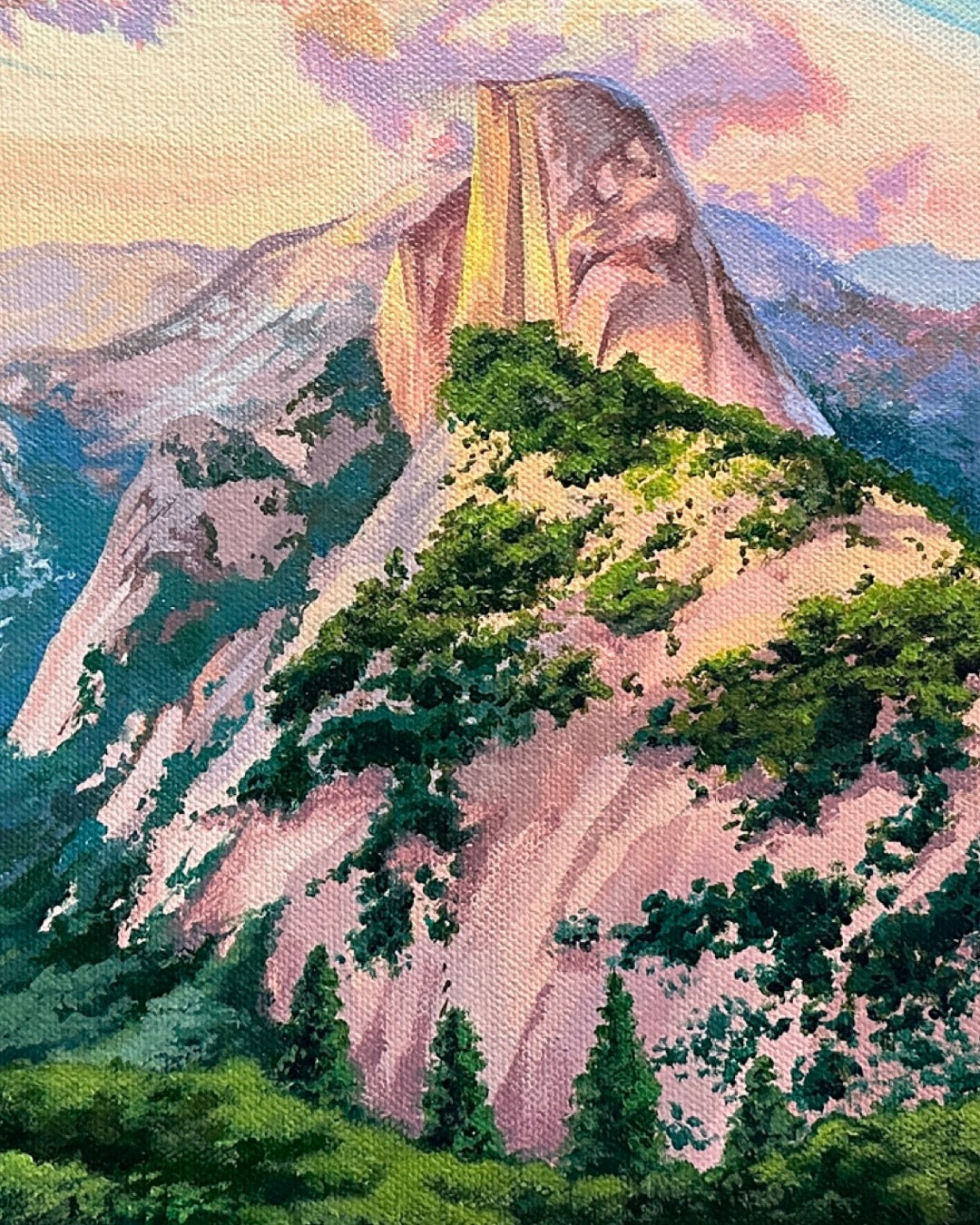 "Half Dome Summit" Original Painting
