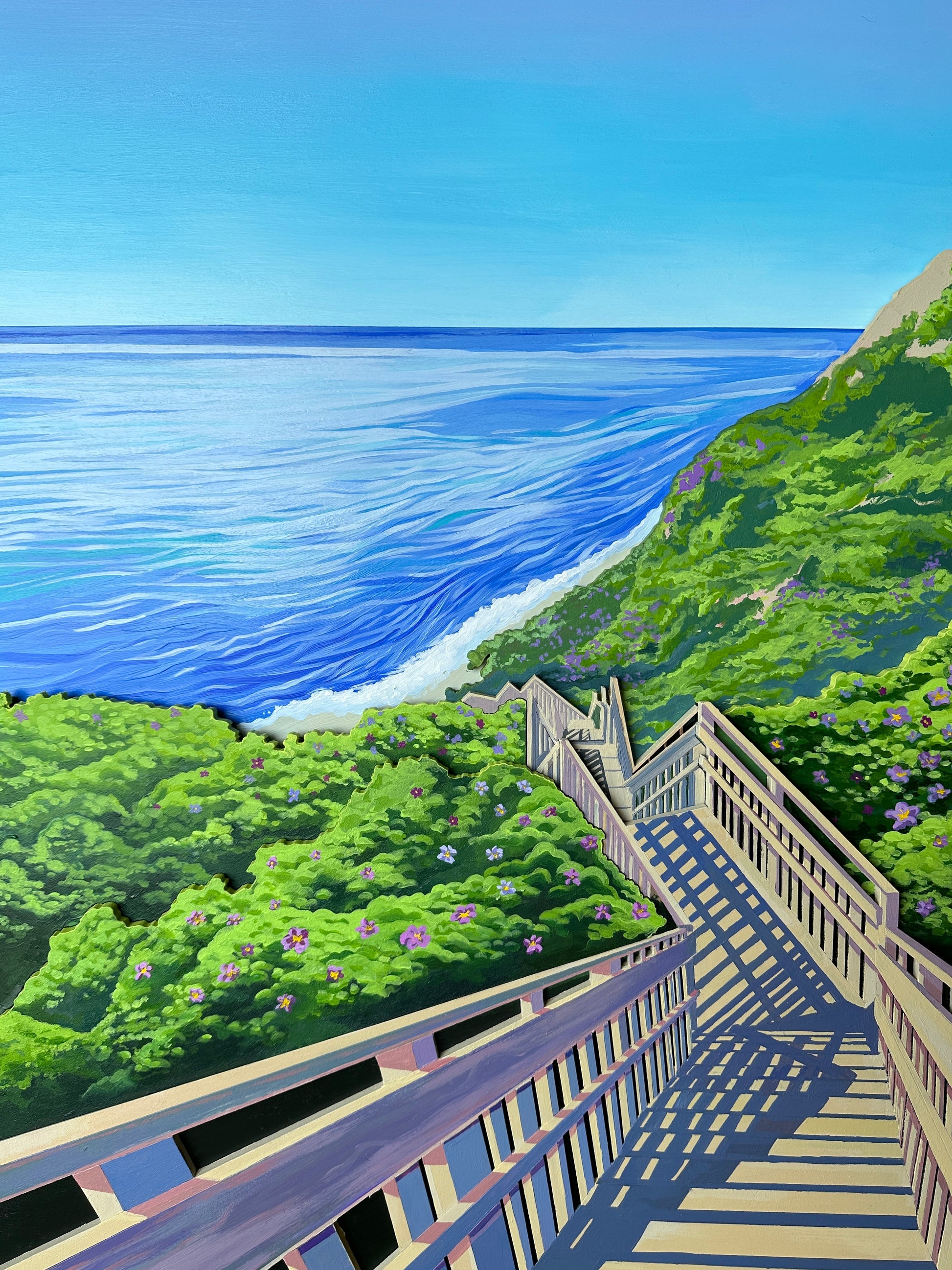 "Mohegan Bluffs" Original Painting