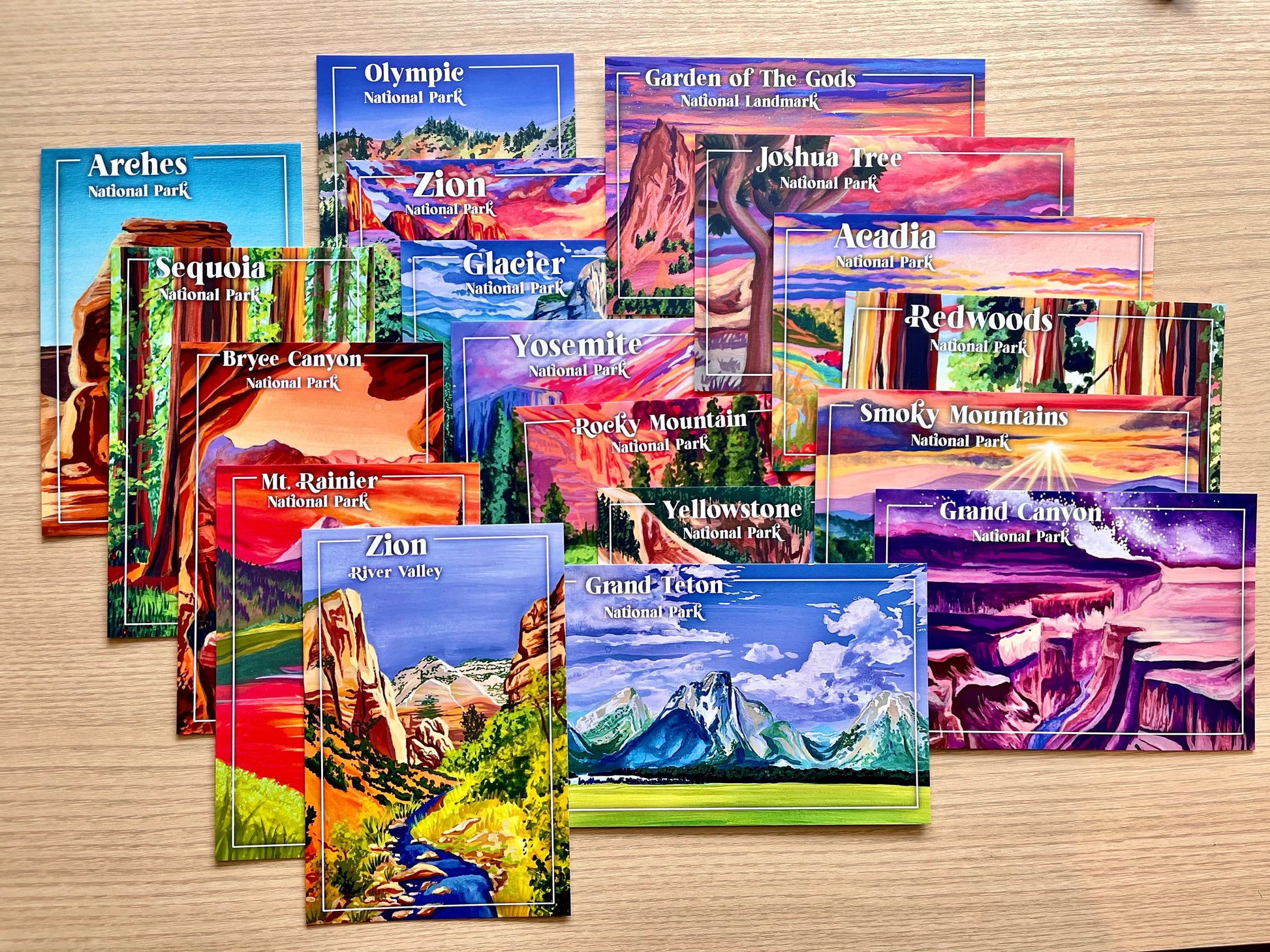 National Park Postcards - Full Set