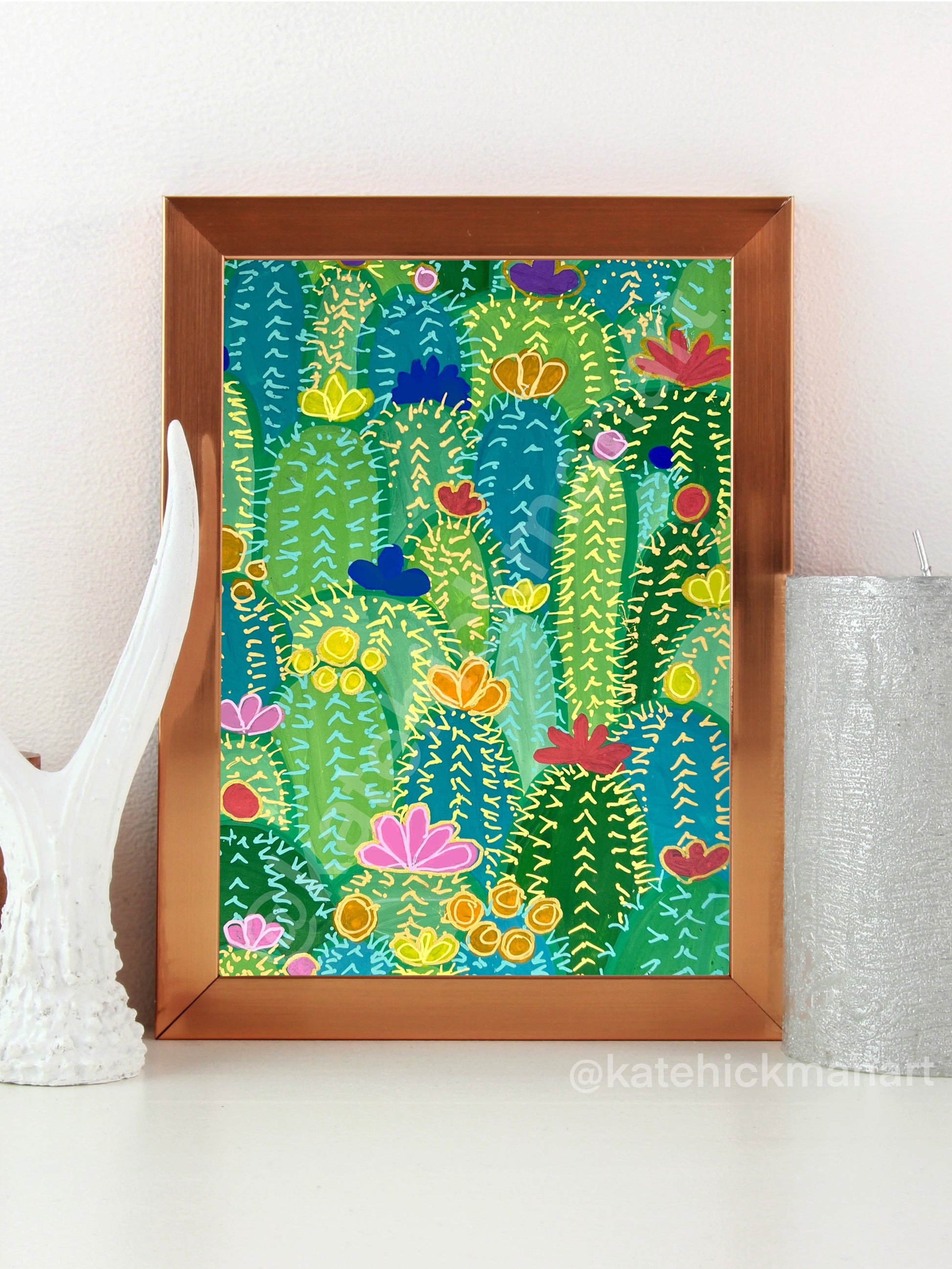 Field of Cacti Sketchbook Print