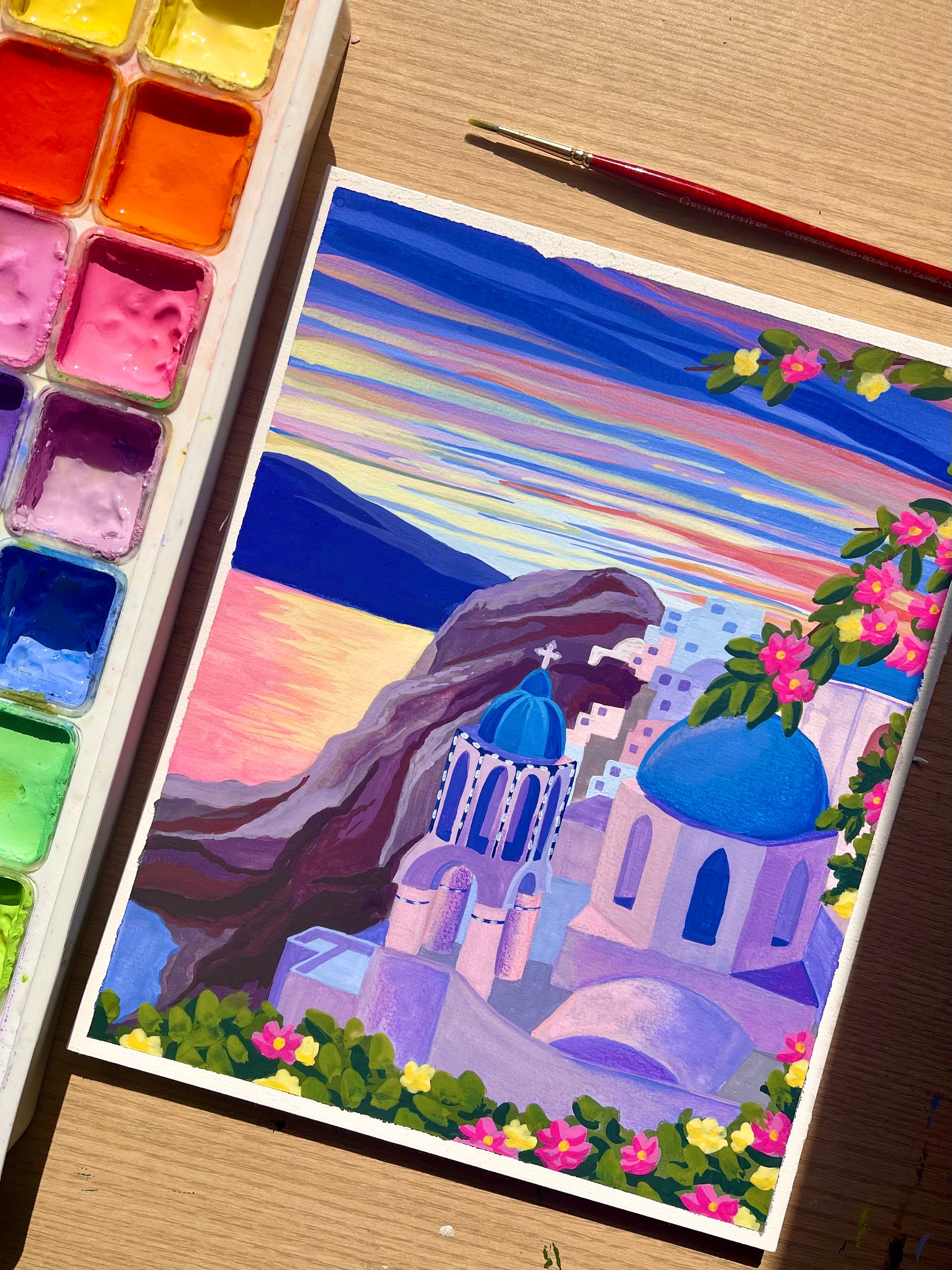 Santorini Original Painting