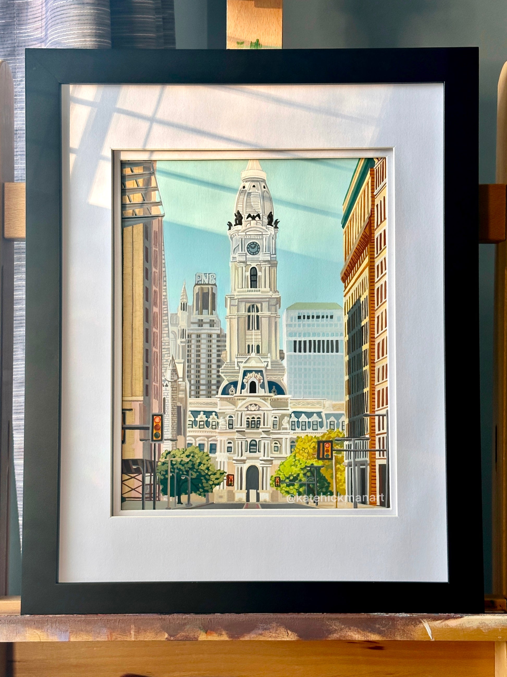"Philadelphia" Original Gouache Painting