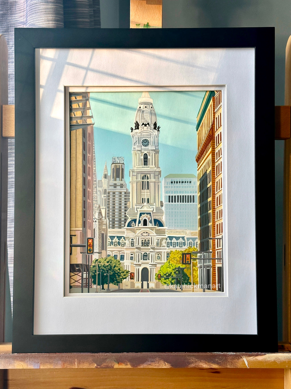 "Philadelphia" Original Gouache Painting