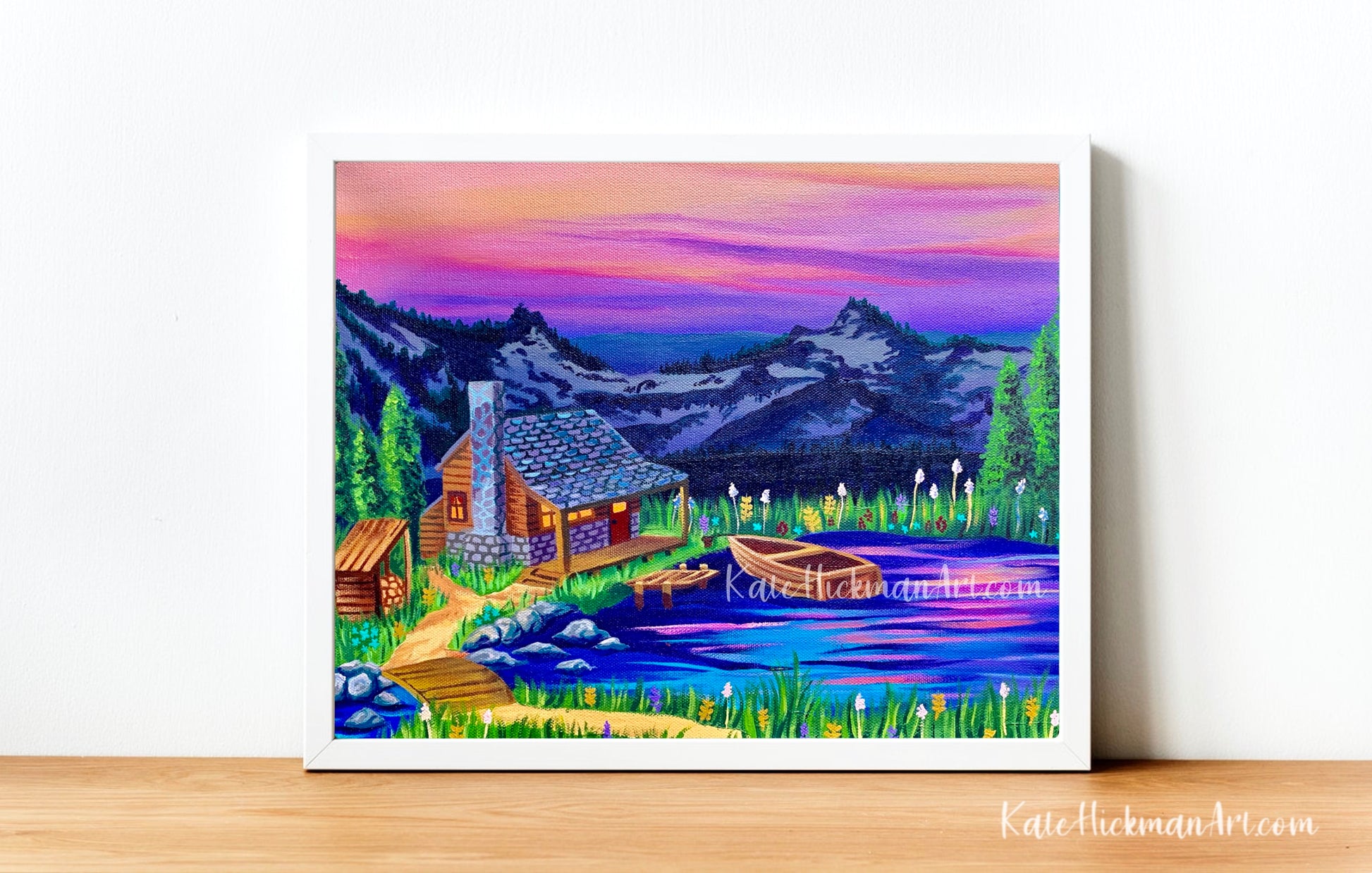 Rocky Mountains Cottage Print